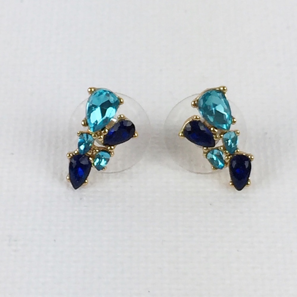 Rebecca Minkoff blue Multi stone stud earrings